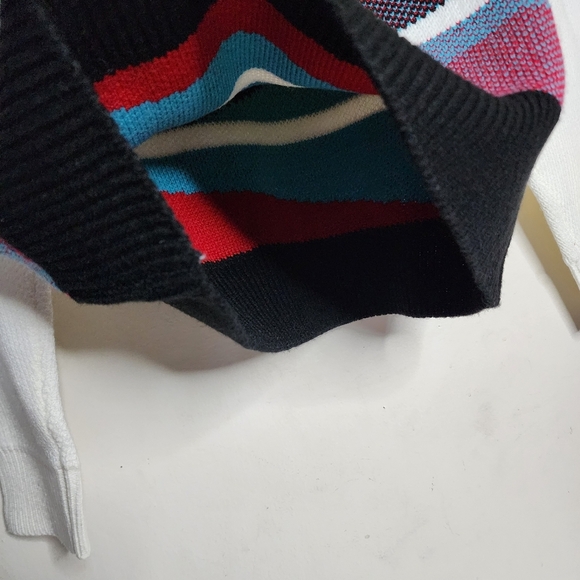 Inserch mens long sleeve turtleneck Multicolored sweater size small - Picture 4 of 9